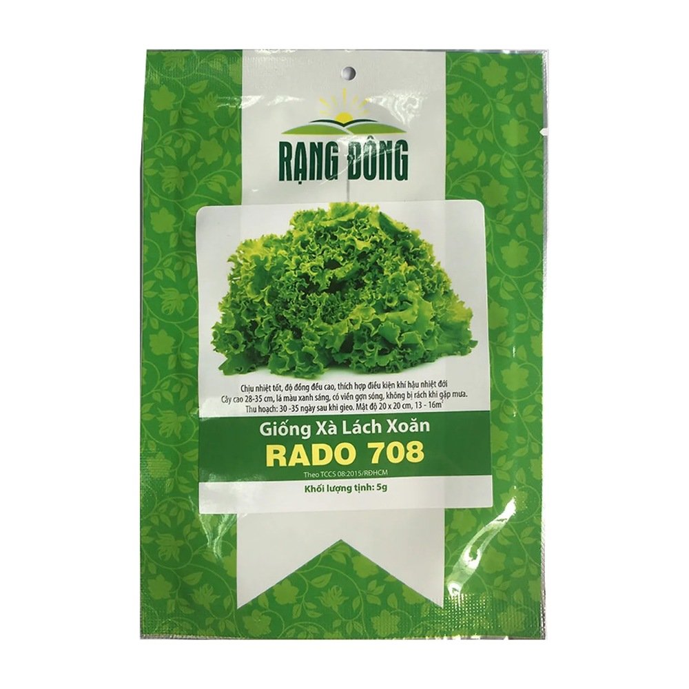 Hạt giống Xà lách xoăn RADO 708 – Gói 5 gram