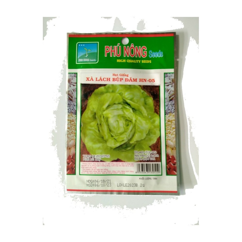 Hạt giống Xà lách búp đăm HN-05 – Gói 2g
