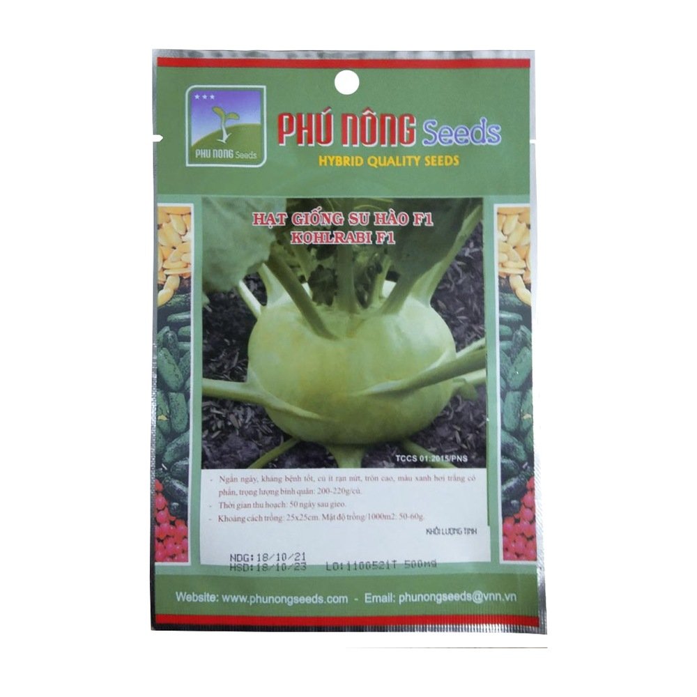 Hạt giống Su hào F1 Phú Nông – Gói 500mg