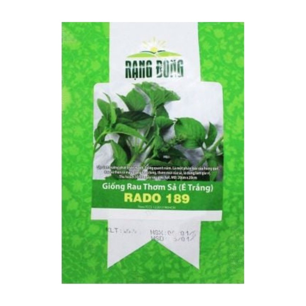 Hạt giống rau thơm sả (é trắng) RADO 189 Rạng Đông – Gói 5gram