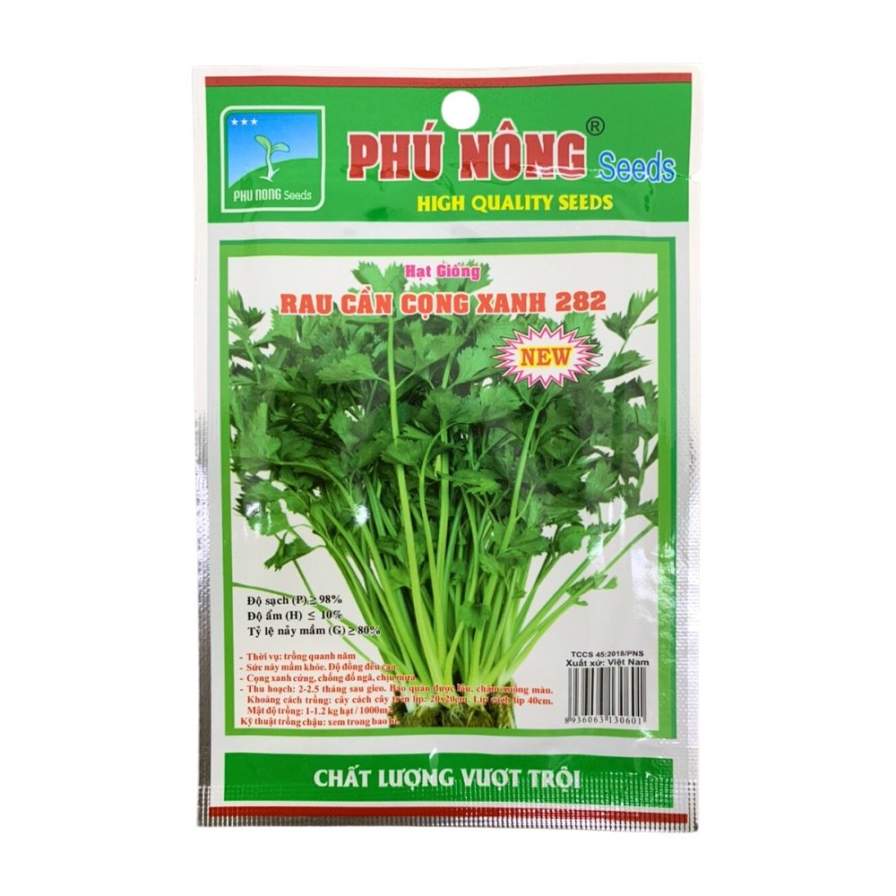 Hạt giống rau cần cọng xanh PN 282 – gói 5 gram