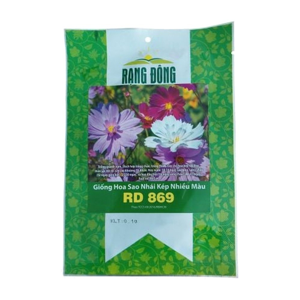 Hạt giống hoa sao nhái kép nhiều màu RADO 869 Rạng Đông – Gói 0.1 gram