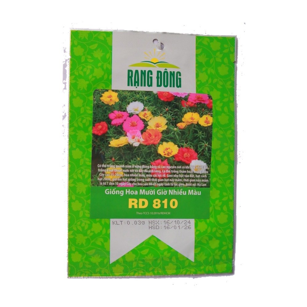 Hạt giống hoa mười giờ nhiều màu RD 810 Rạng Đông – Gói 0.03 gram