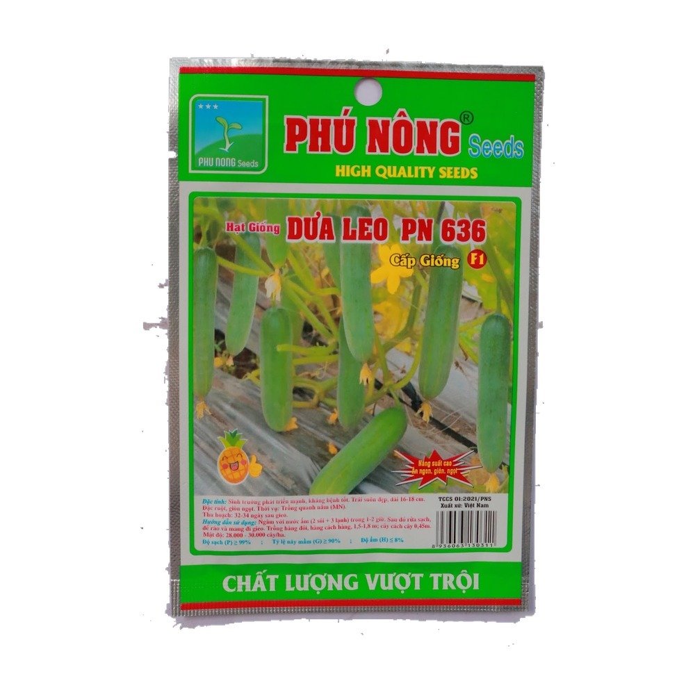 Hạt giống Dưa Leo Siêu Năng Suất PN636- Gói 1 gram