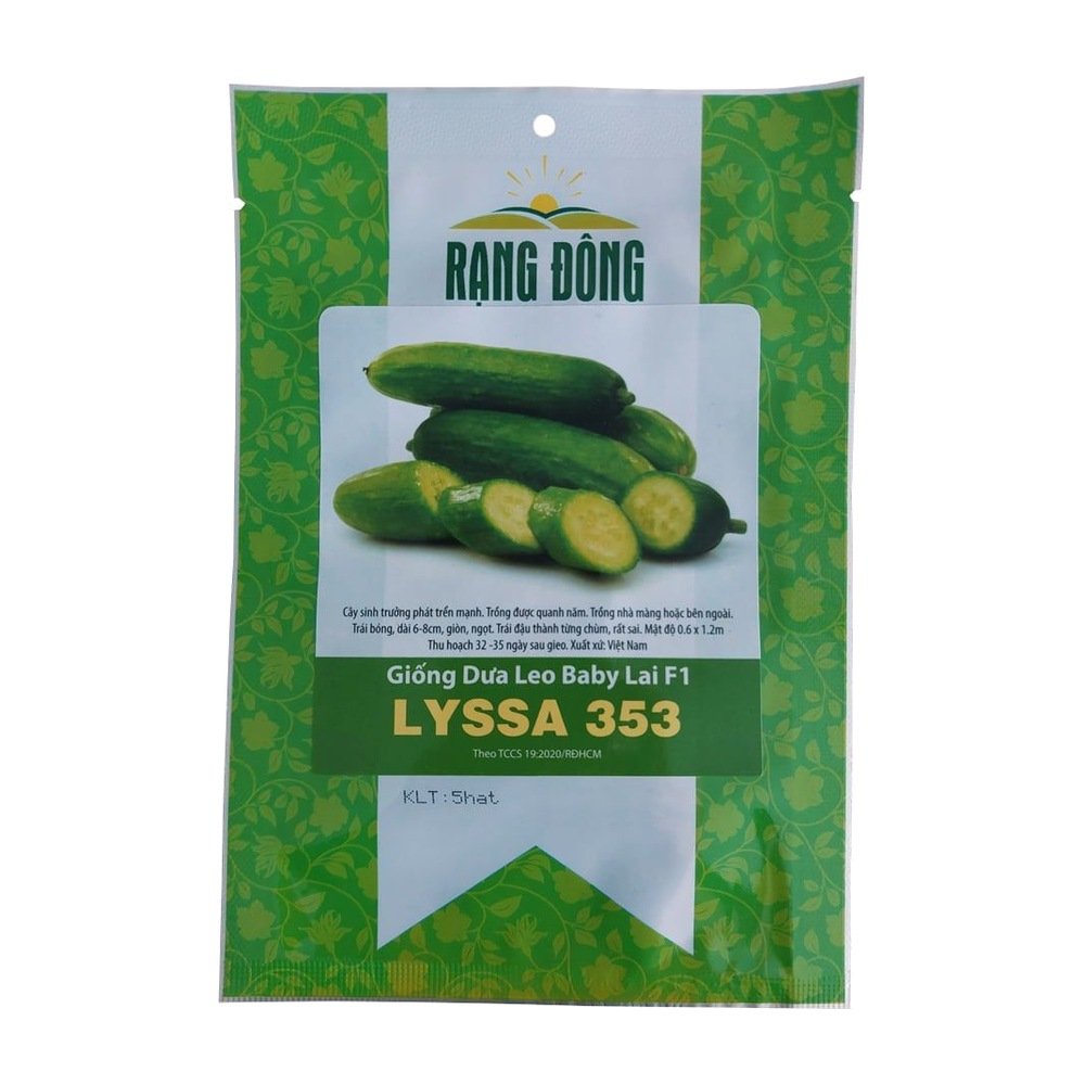 Hạt Giống Dưa Leo Baby Lyssa 353 Rạng Đông – Gói 5 Hạt