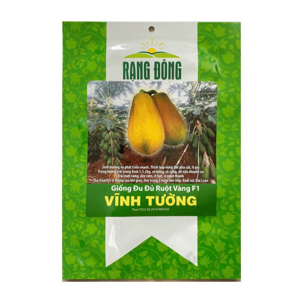 Hạt Giống đu đủ ruột vàng F1 Vĩnh Tường – 5 hạt