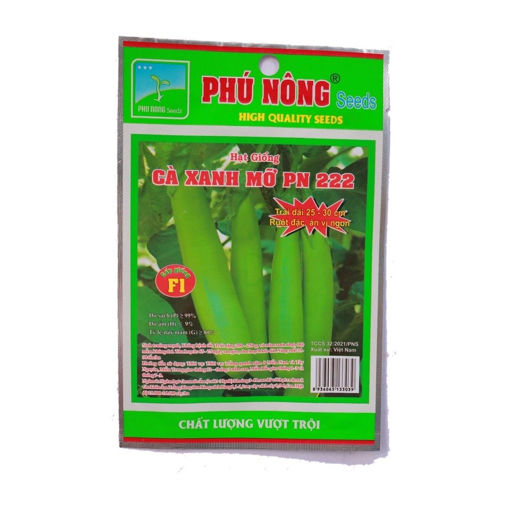 Hạt giống Cà Xanh Mỡ F1 PN222 – GÓI 0.2 GRAM