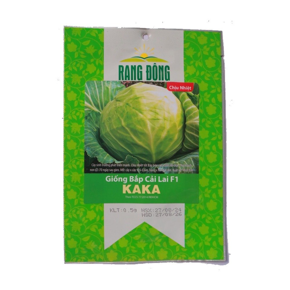 Hạt Giống Bắp Cải Xanh Lai F1 Kaka – 0.5g