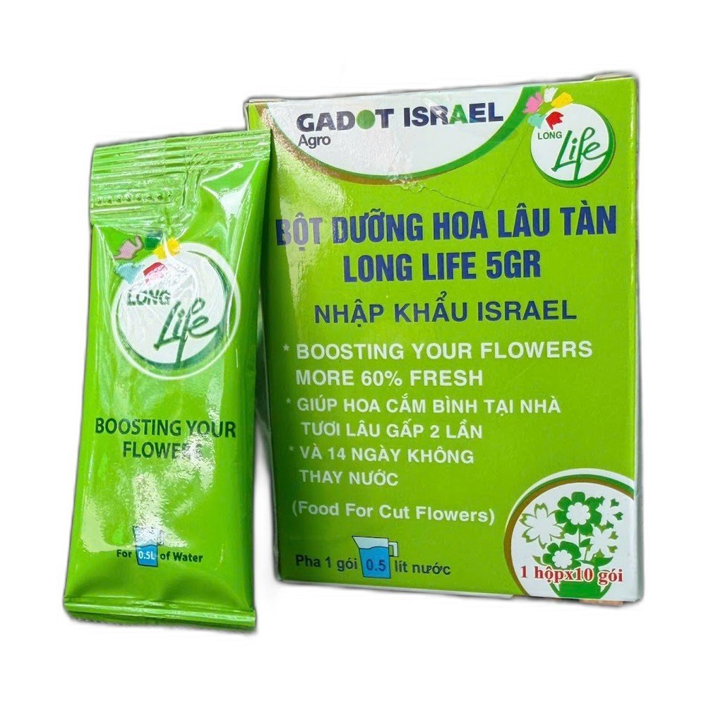 Dưỡng hoa lâu tàn long life – 1 gói 10g
