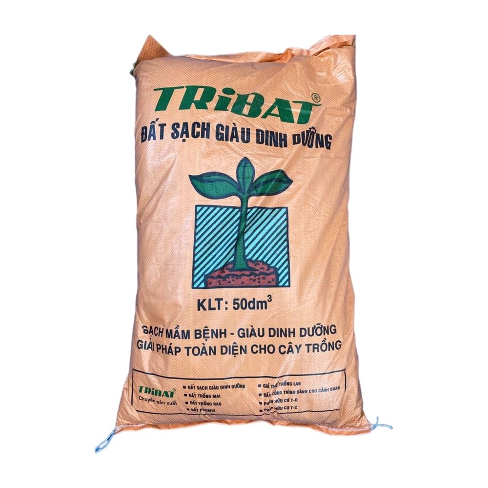 Đất sạch Tribat – Bao 50dm3 – Khoảng 23-25kg