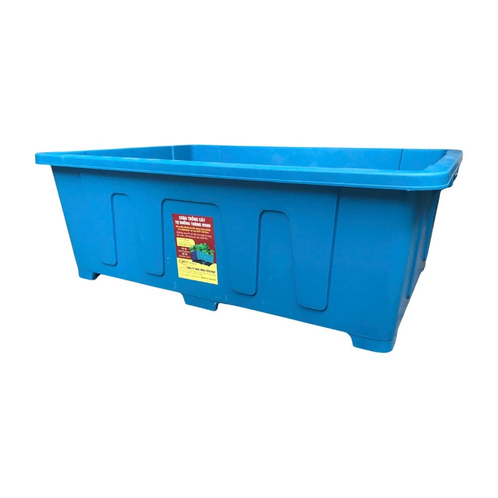 Chậu trồng rau Aquaponics 45L – Trồng rau củ quả, cây ăn trái tại nhà – Màu Xanh