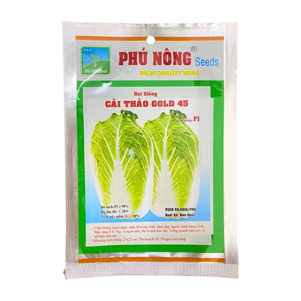 Hạt giống cải Thảo F1 Gold 45 Phú Nông