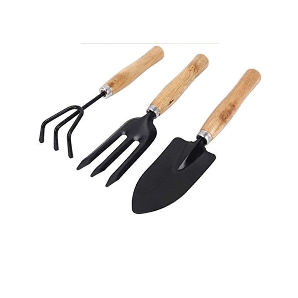 Bộ 03 dụng cụ làm vườn – Cán Gỗ