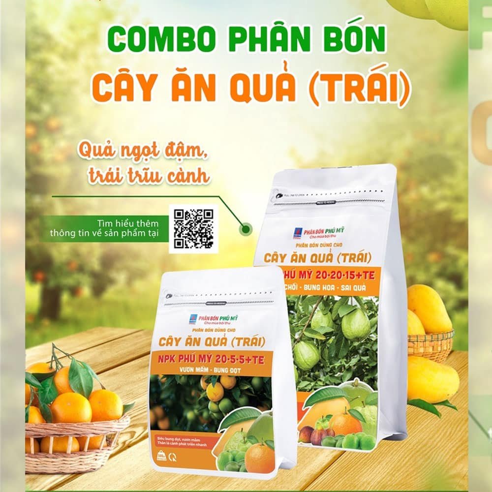 Combo phân bón NPK Phú Mỹ Cho Cây Ăn Trái