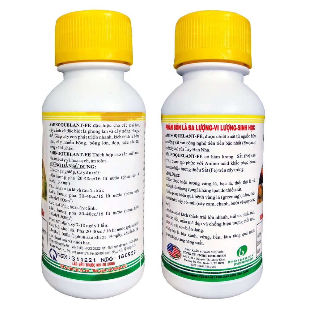 Phân Bón Lá Amino Fe 100ml – Biến Lá Vàng Thành Lá Xanh 2