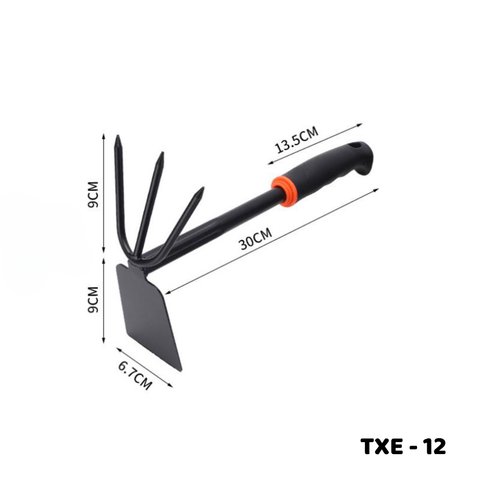 Cuốc cào xới đất 2 đầu cầm tay bắng sắt cứng cáp 3