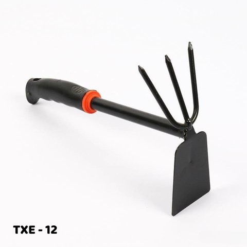 Cuốc cào xới đất 2 đầu cầm tay bắng sắt cứng cáp