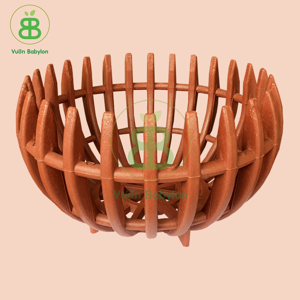 Chậu trồng lan giả gỗ – Loại 1 – ( chậu bí )nhiều size 2