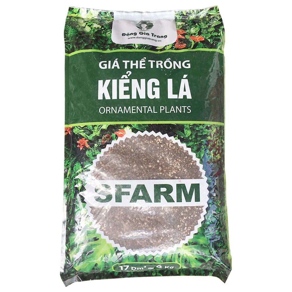 Giá thể trồng kiểng lá Sfarm (17dm³) – Giá thể trồng cây hữu cơ, an toàn