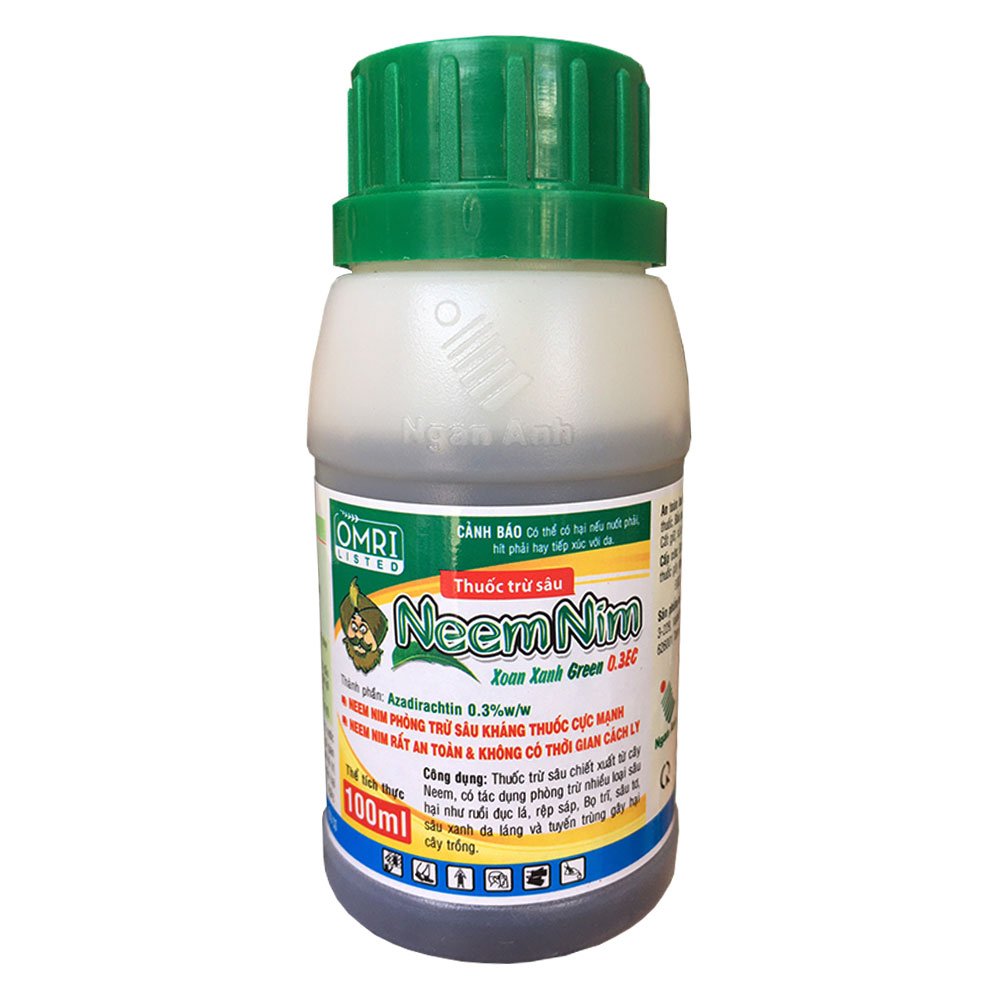Dầu Neem Hữu Cơ ( Neem Nim ) Trừ Sâu,  Rệp, Bọ Trĩ cho Hoa Hồng, Rau, Hoa Kiểng 100ml