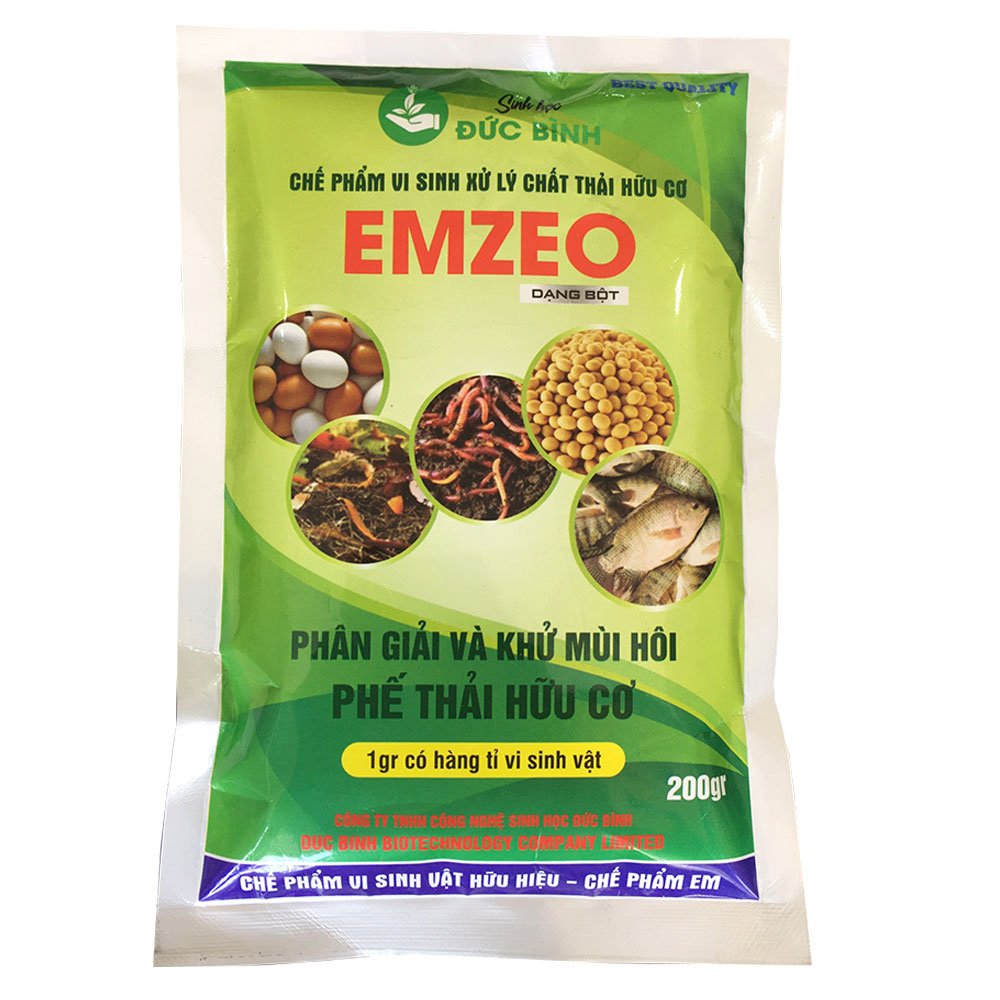 Chế Phẩm Vi Sinh EMZEO Ủ Phân Và Rác Hữu Cơ, Khử Mùi Hiệu Quả