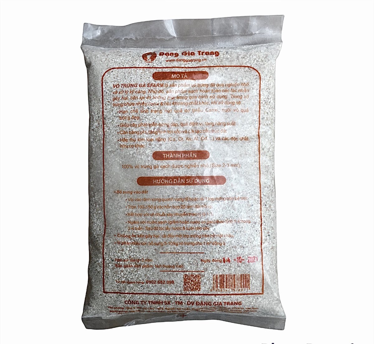 Vỏ trứng gà Sfarm (1kg) – Vỏ trứng đã qua xử lý, phù hợp cho cây trồng 3