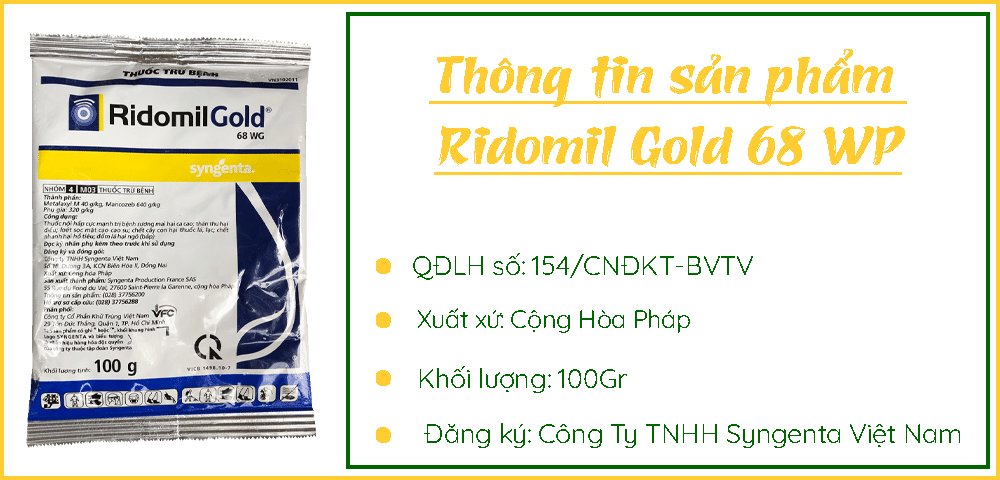 Thuốc Trừ Nấm Bệnh Ridomil Gold 68WG – Nội Hấp Cực Mạnh 3