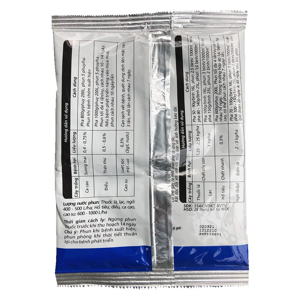 Thuốc Trừ Nấm Bệnh Ridomil Gold 68WG – Nội Hấp Cực Mạnh 2