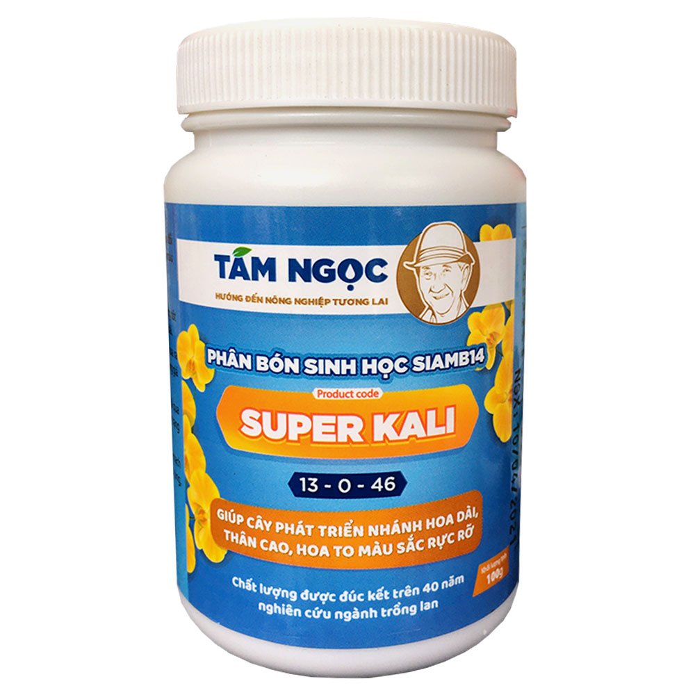 Phân Bón Super Kali Thầy Tám Ngọc – Super Kali Cho Lan Thân Cao, Nhánh Hoa Dài, Màu Sắc Rực Rỡ