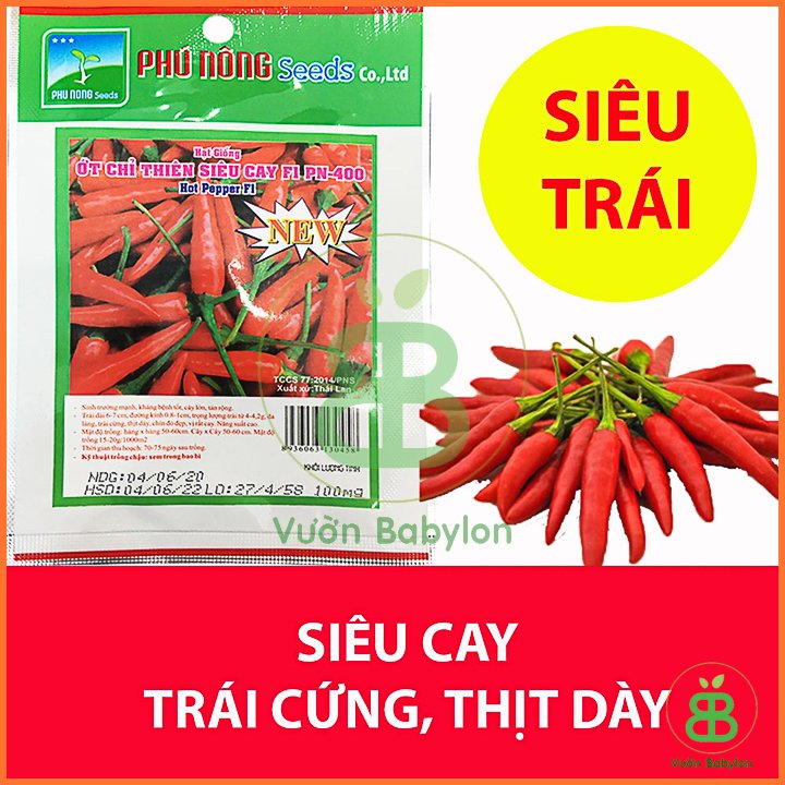 Hạt Giống Ớt Chỉ Thiên Siêu Cay – PN 2