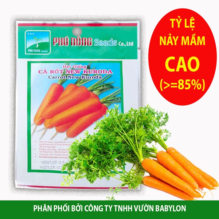 Hạt Giống Cà Rốt Cao Sản 2Gr – PN 2