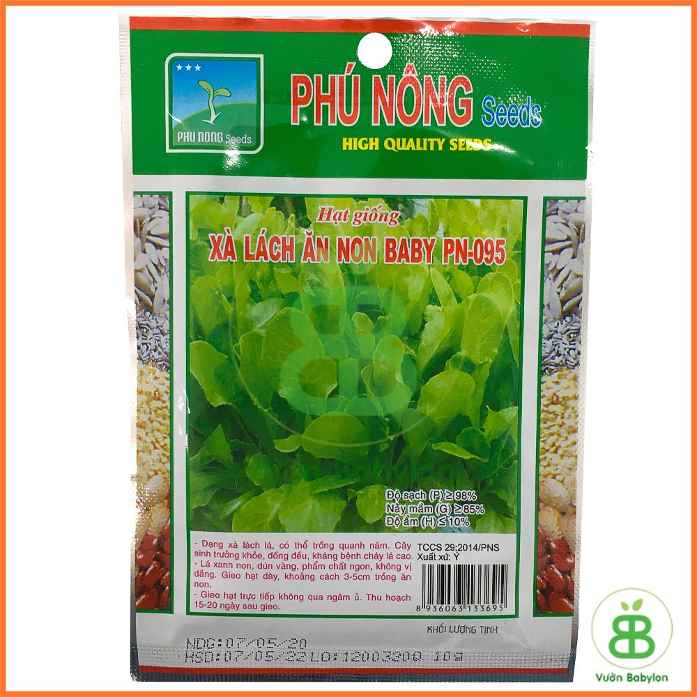 Hạt Giống Xà Lách Ăn Non 10GR – PN 3