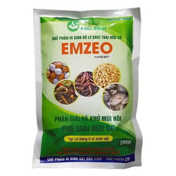 Men Vi Sinh Emzone Khử Mùi Hôi Phân Cá, Ủ Đậu Tương Và Rác Thải – 200Gr