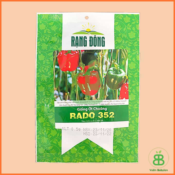Hạt Giống Ớt Chuông RADO 0,5Gr 2