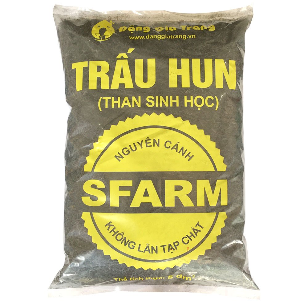 Giá thể trấu hun Sfarm – Trấu hun an toàn, sạch mầm bệnh, tốt cho cây trồng