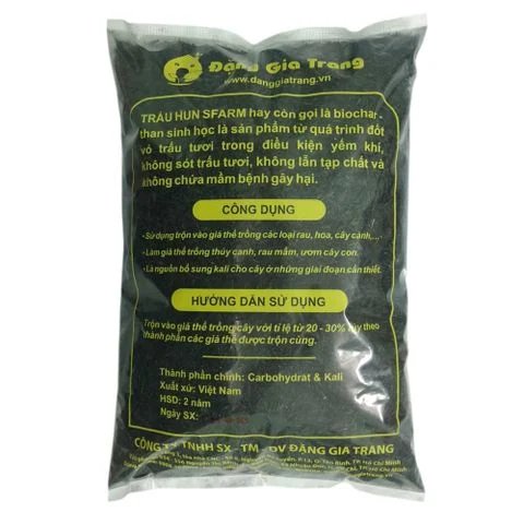 Giá thể trấu hun Sfarm –  Trấu hun an toàn, sạch mầm bệnh, tốt cho cây trồng 3