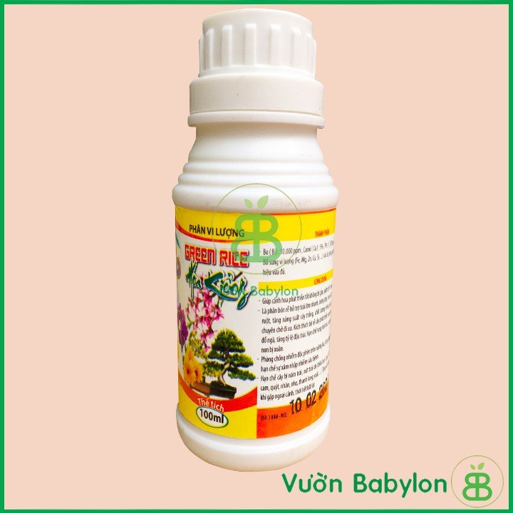 Phân Bón Lá Canxi Bo 100ml – Giúp cây lớn trái, chống nứt trái, rụng trái