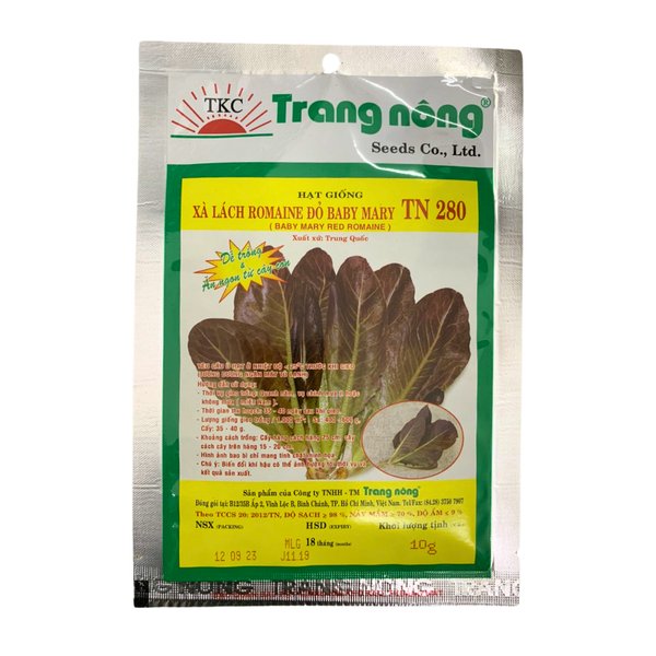 Hạt Giống Xà Lách Romaine TN 10Gr