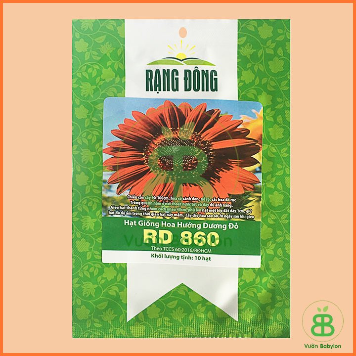 Hạt Giống Hoa Hướng Dương Đỏ RADO 3