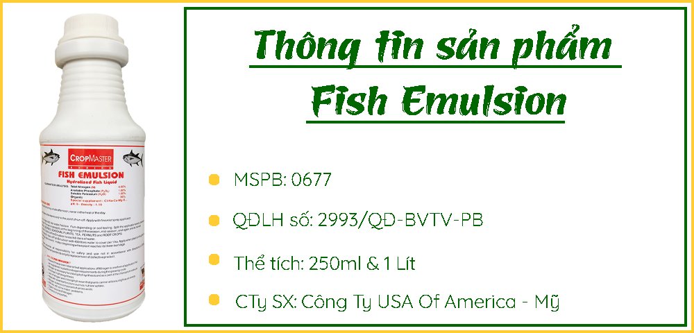 Phân Đạm Cá Hữu Cơ Fish Emulsion – Phân đạm cá cho hoa hồng, lan, rau màu, cây kiểng 2