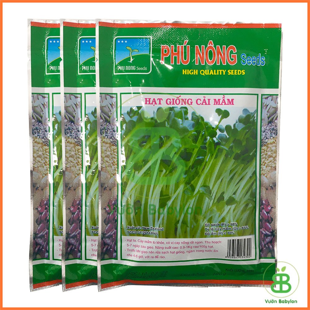 Hạt Giống Cải Mầm Phú Nông 2