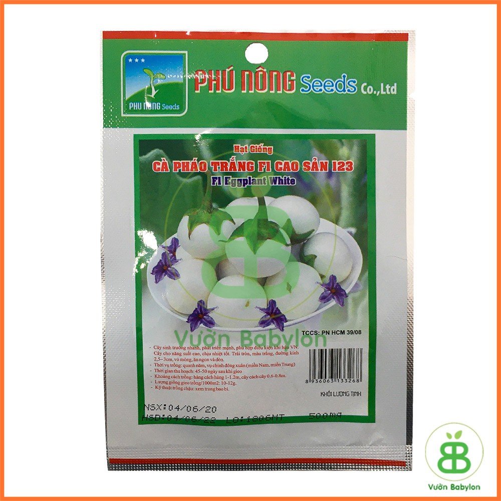 Hạt Giống Cà Pháo Trắng 3