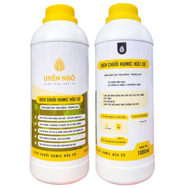 Dịch Chuối Humic Hữu Cơ Uyên Ngô (1L) – Thần Dược Cho Hoa Hồng Và Phong Lan 3