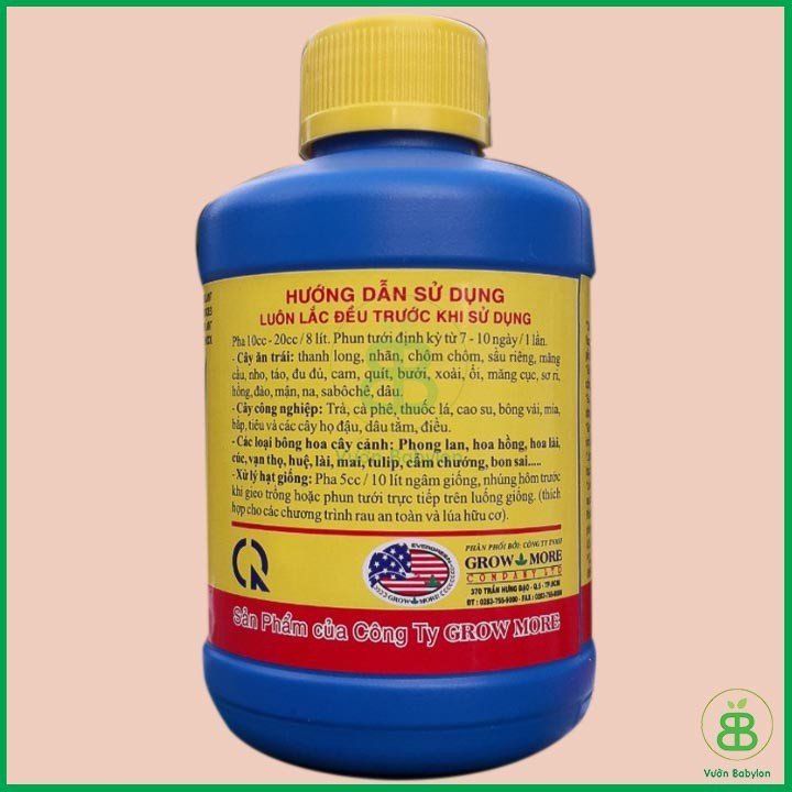 Phân Bón Lá Vitamin B1 Mỹ Growmore 235ml 2