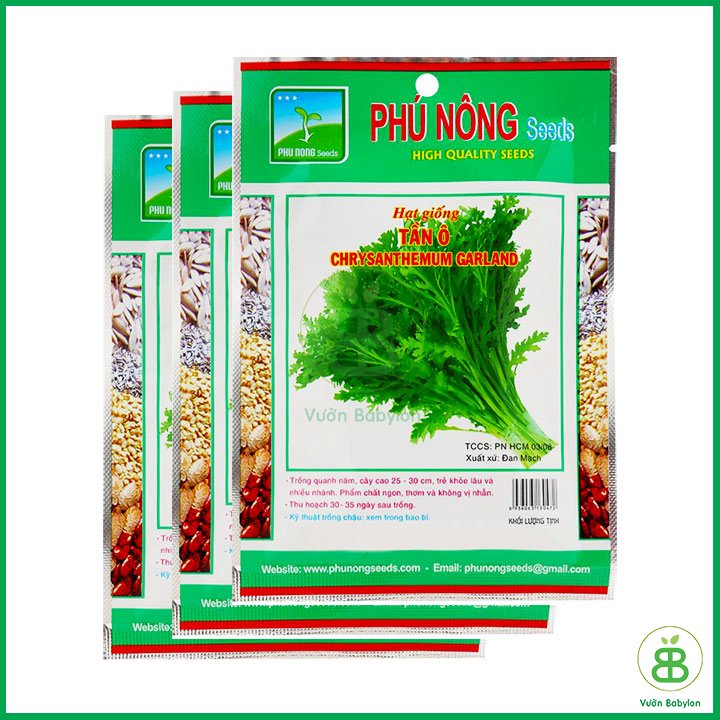 Hạt Giống Rau Tần Ô (Cải Cúc) 20Gr 3