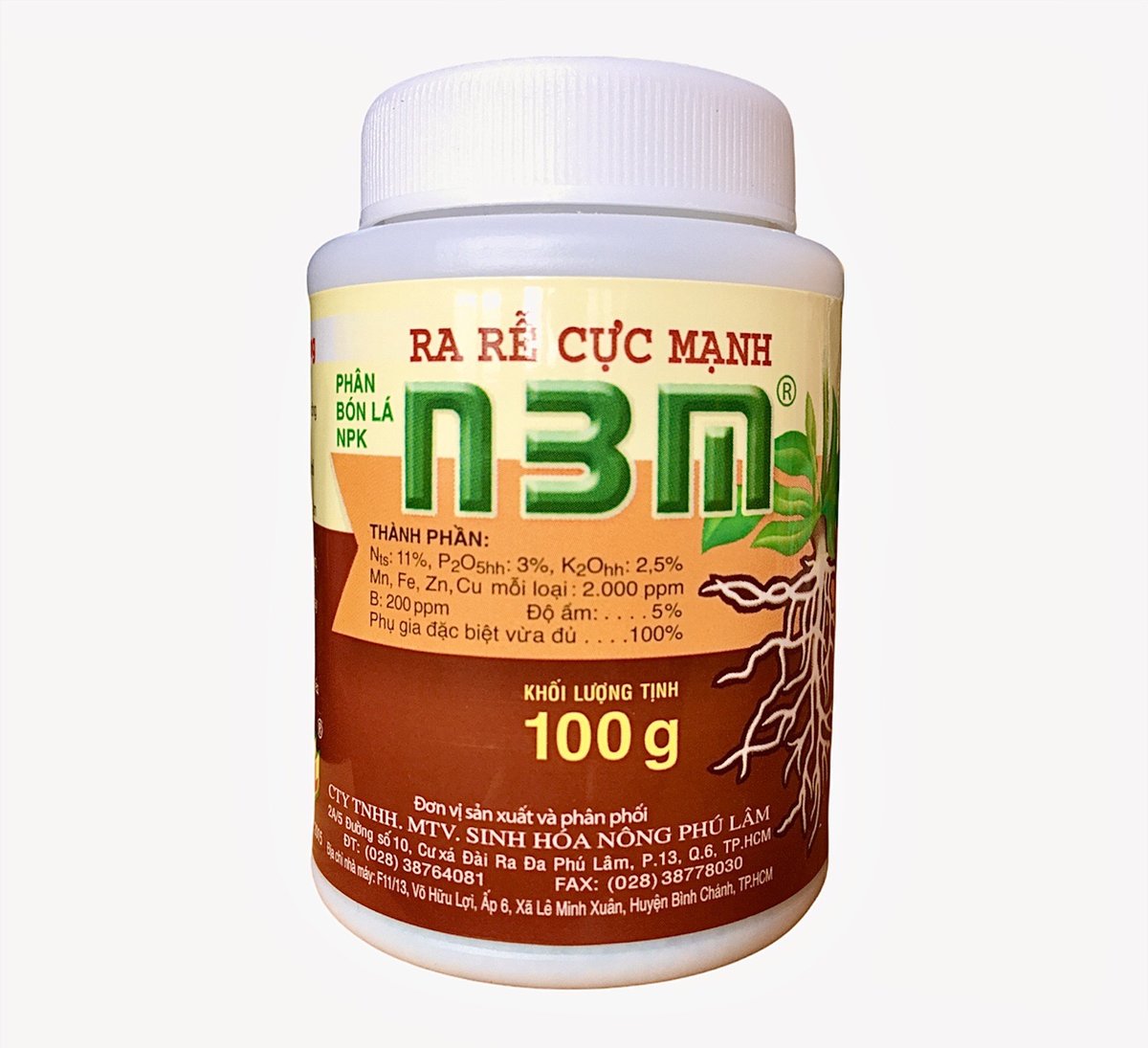 Phân Bón Kích Rễ Cực Mạnh N3M – Hũ 100G – 500G