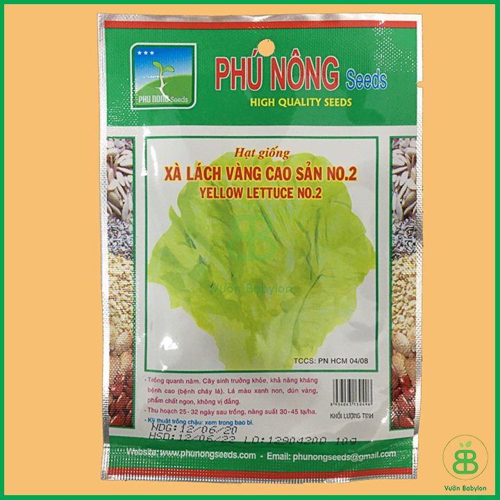 Hạt Giống Xà Lách Vàng Cao Sản 10Gr