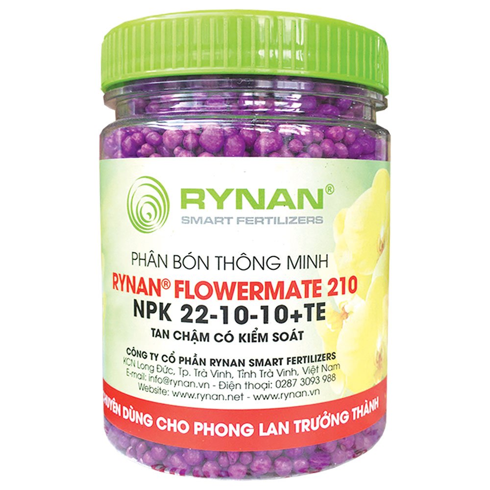 Phân Tan Chậm Rynan 210 (NPK 22-10-10+Te)  Hũ 150Gr