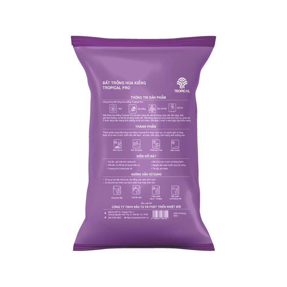Đất trồng hoa kiểng Tropical Pro 2