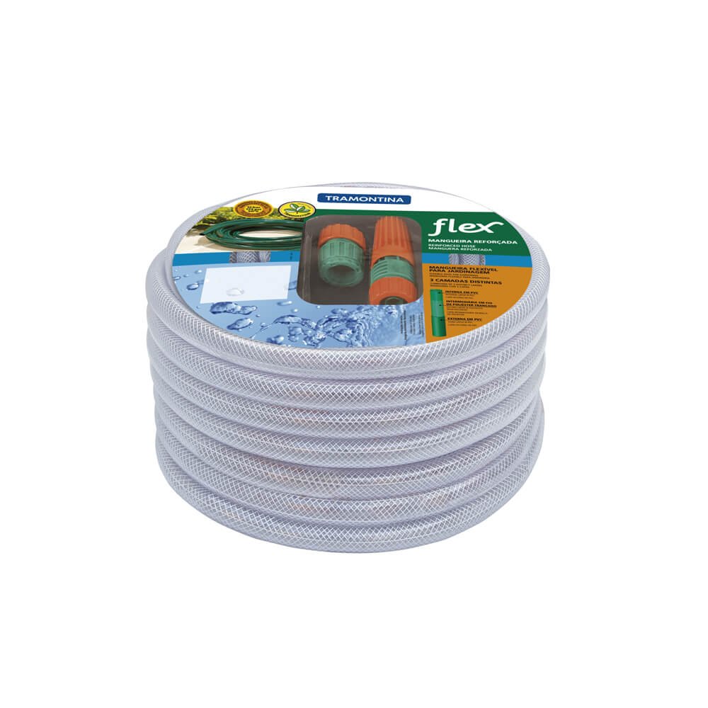 Bộ ống tưới Tramontina Flex trắng